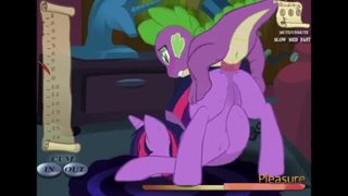 Mlp: spike and twilight sparkle's sex session