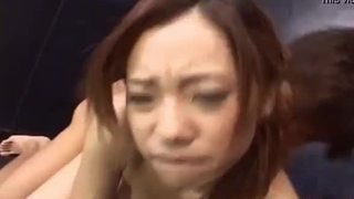 Reina yoshii arouses men and is fucked by them in holes same time